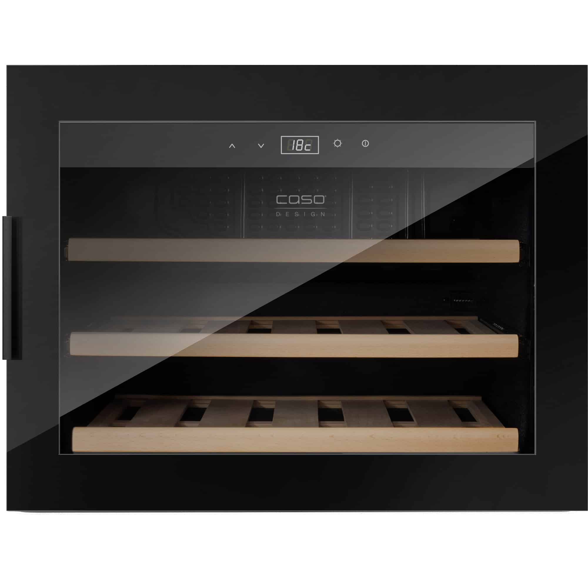 Caso WineSafe 18 vinkøleskab sort, indbygningsbedste i test blender