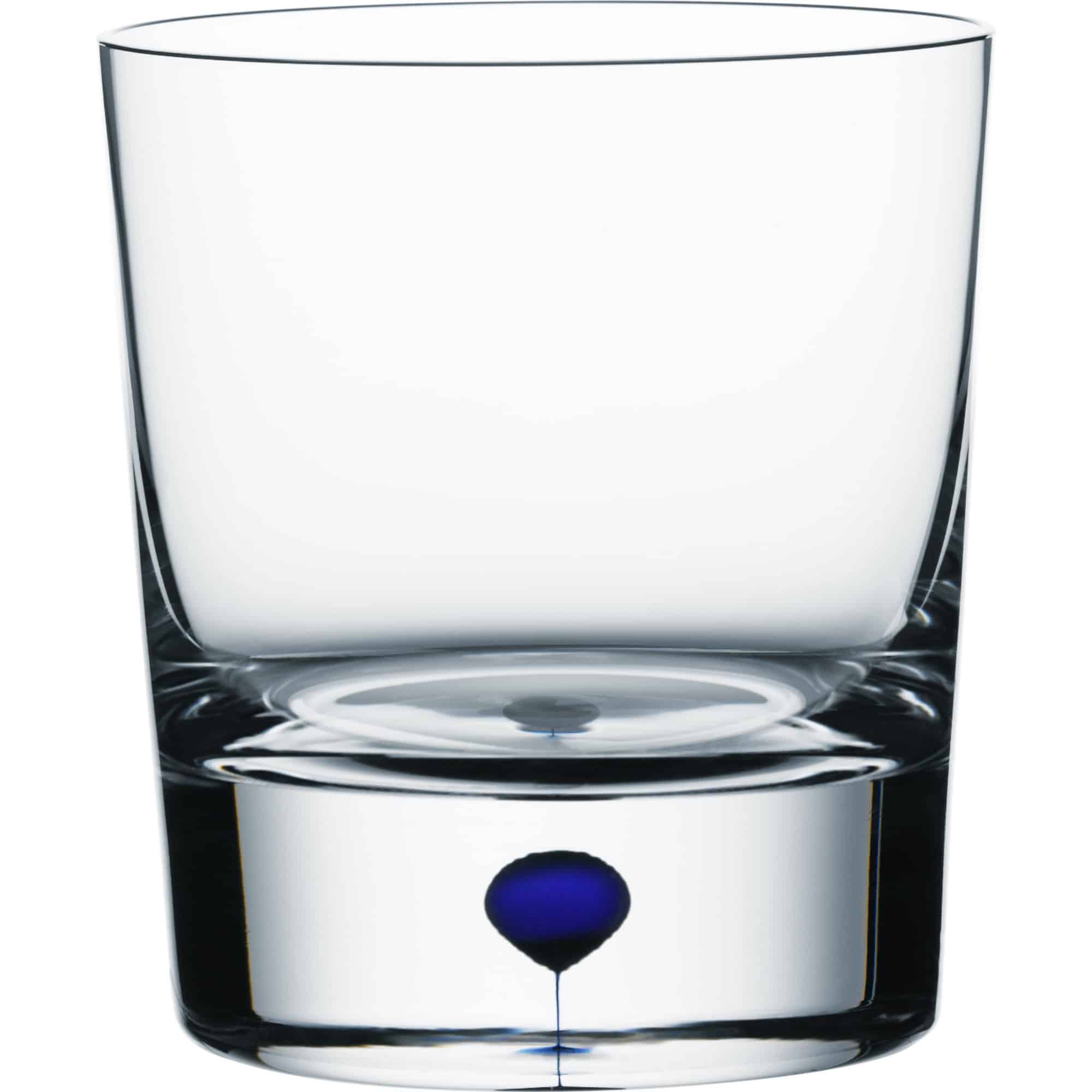 Orrefors Intermezzo Blå Whiskyglas, 25cl.